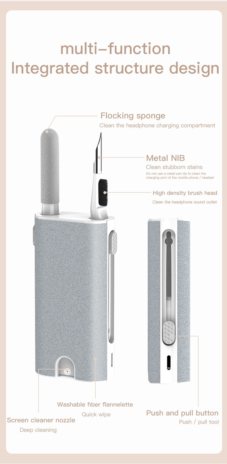 5 In 1 Screen and device cleaner