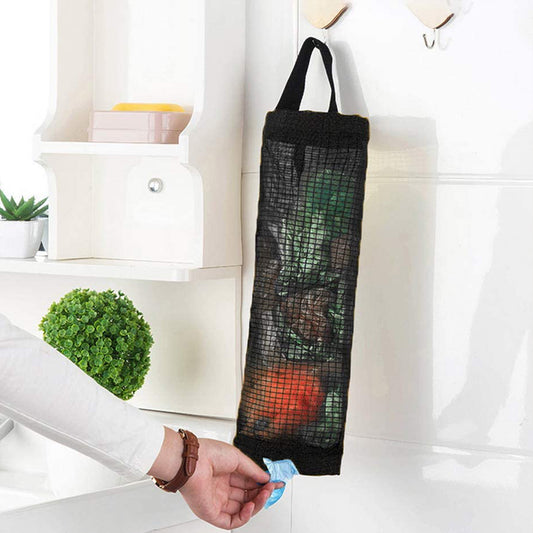 Shopping bag storage dispenser