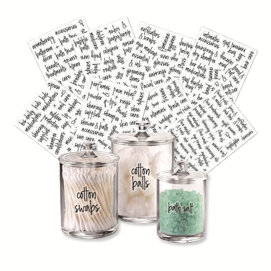 Bathroom & beauty labels - Mega pack - Organisation Station AU