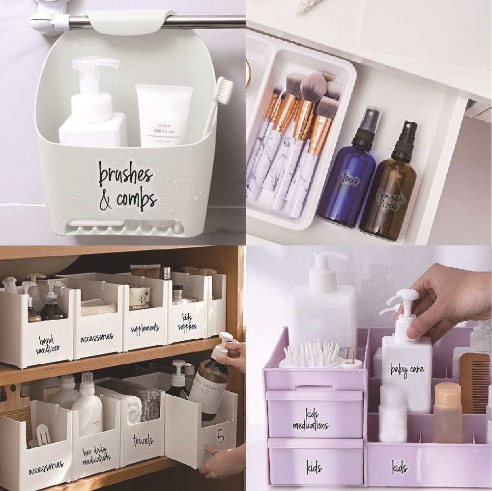 Bathroom & beauty labels - Mega pack - Organisation Station AU