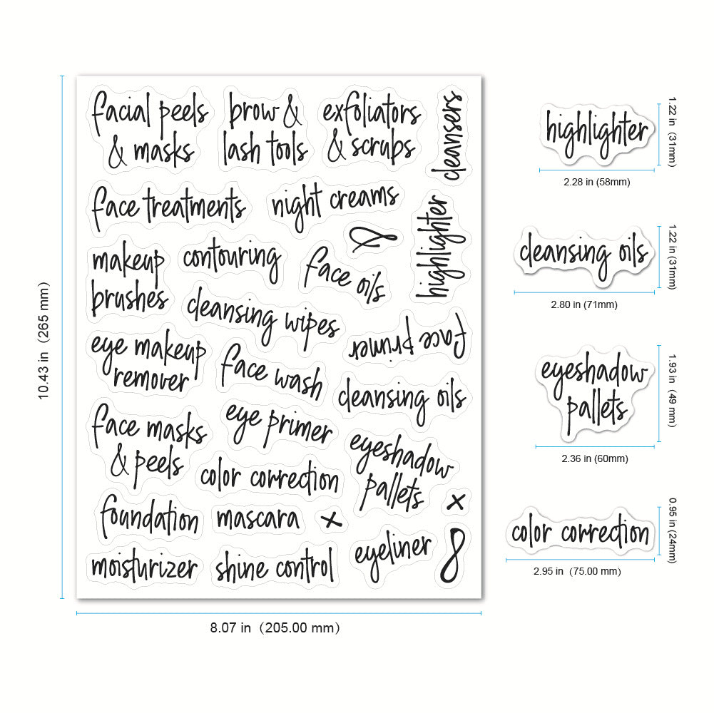 Bathroom & beauty labels - Mega pack - Organisation Station AU