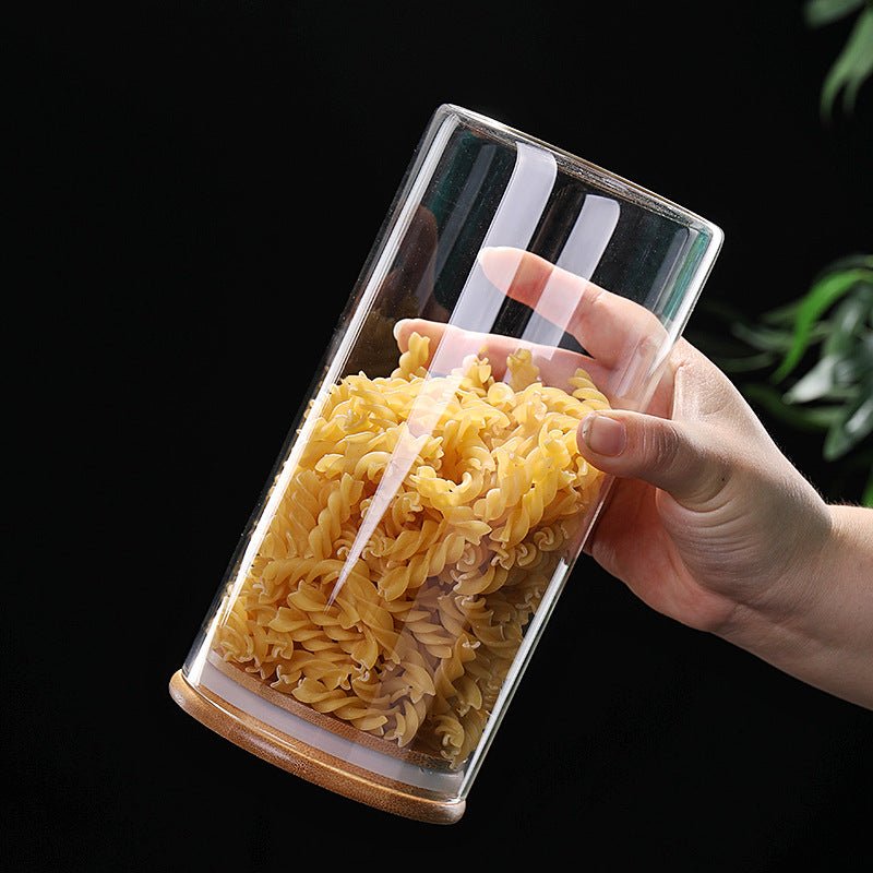 Large Glass Pasta Jar with Bamboo lid - Organisation Station AU