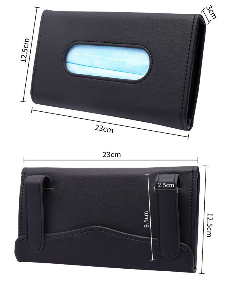Leather Mask/Tissue Dispenser Car Storage - Organisation Station AU