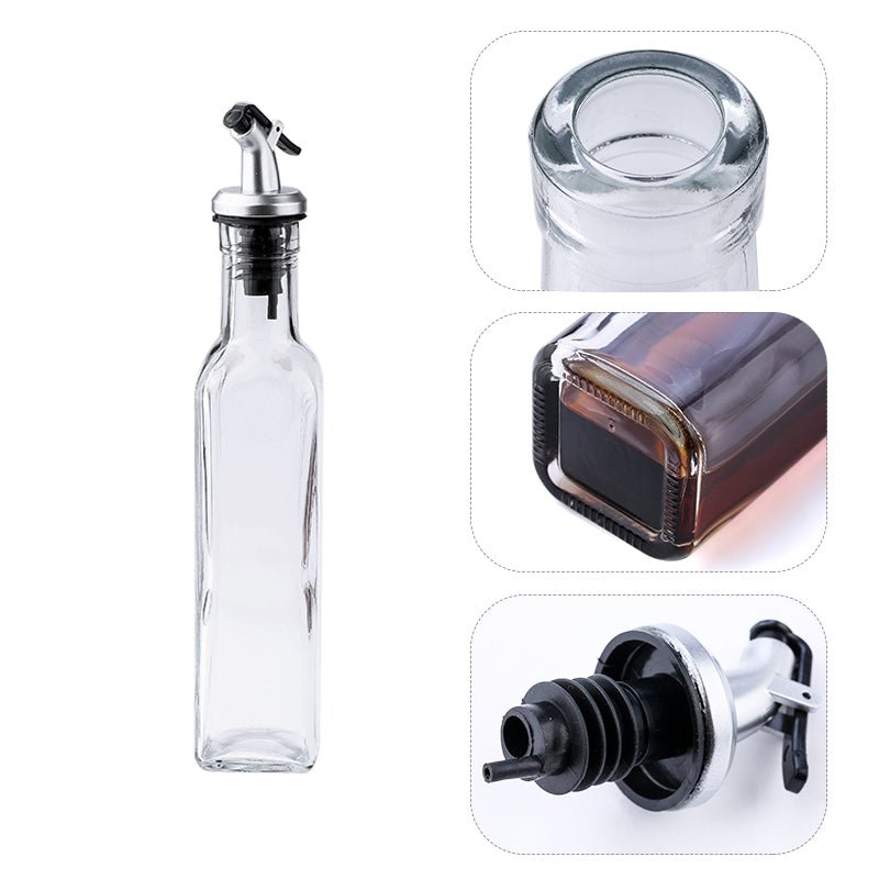 Oil & Vinegar Glass Bottle with Pourer - Organisation Station AU