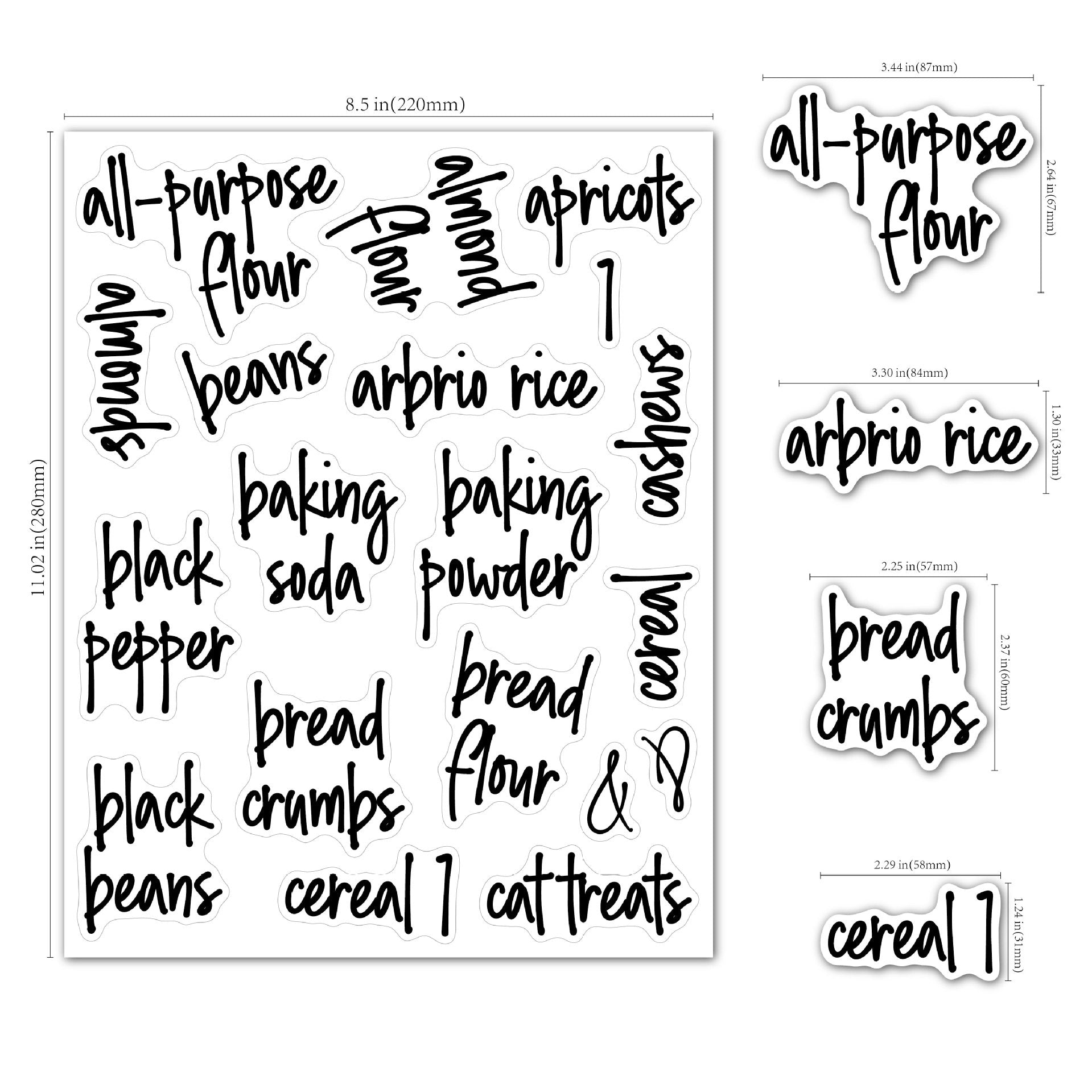 Pantry Labels 168 Value Pack - Organisation Station AU