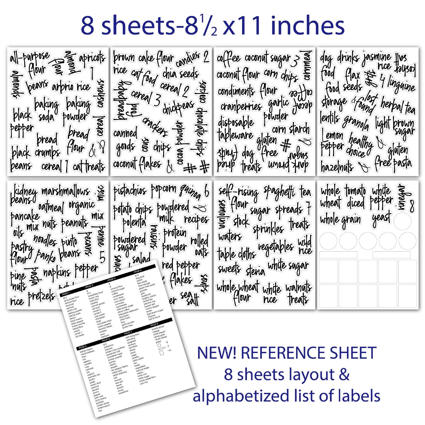 Pantry Labels 168 Value Pack - Organisation Station AU