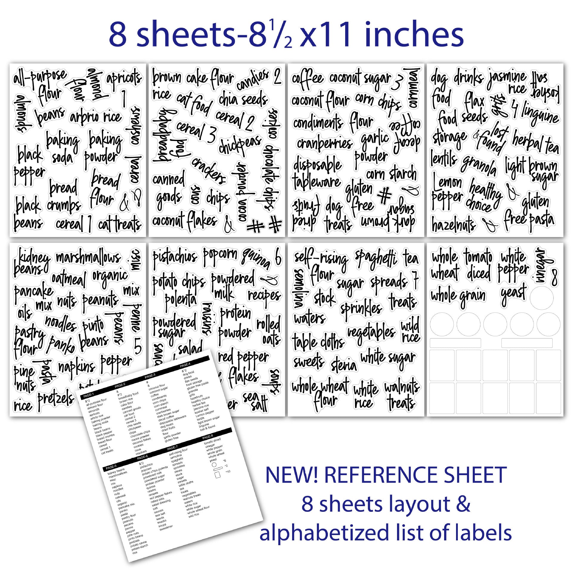 Pantry Labels 168 Value Pack - Organisation Station AU