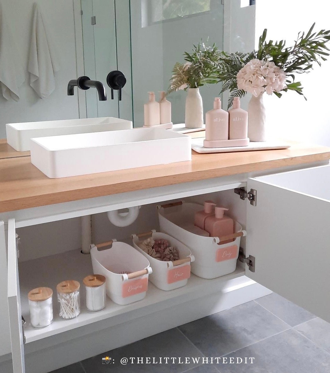 Stackable Storage Jars with Bamboo lid - Organisation Station AU