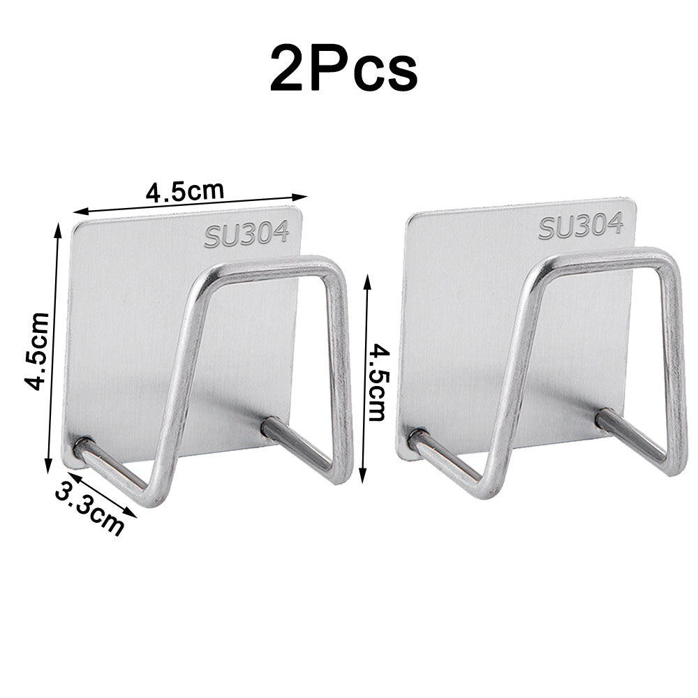 Stainless Steel Water Resistant Hook 2 Pack - Organisation Station AU