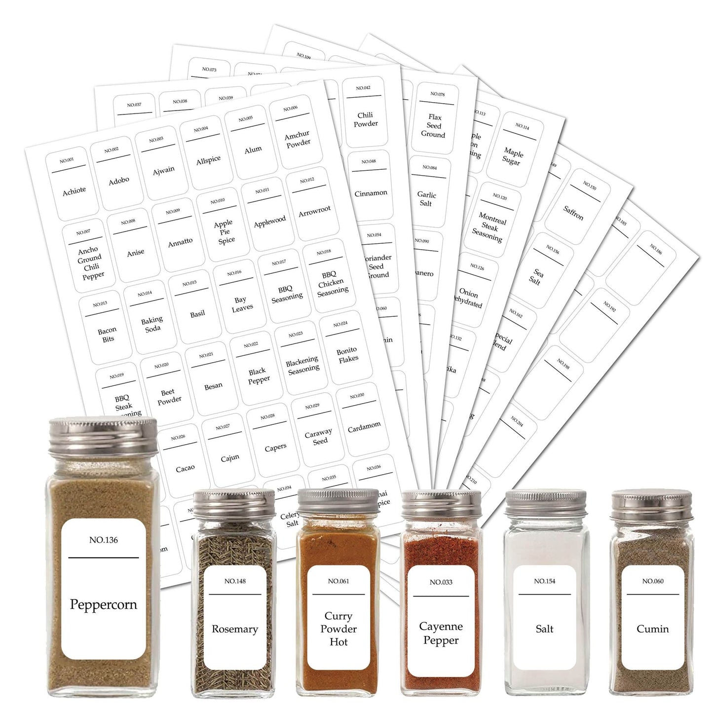 White Spice Labels 216 Value Pack - Organisation Station AU