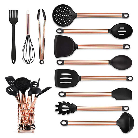 12 piece rose gold utensil set - Organisation Station AU