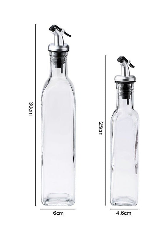 Oil & Vinegar Glass Bottle with Pourer - Organisation Station AU