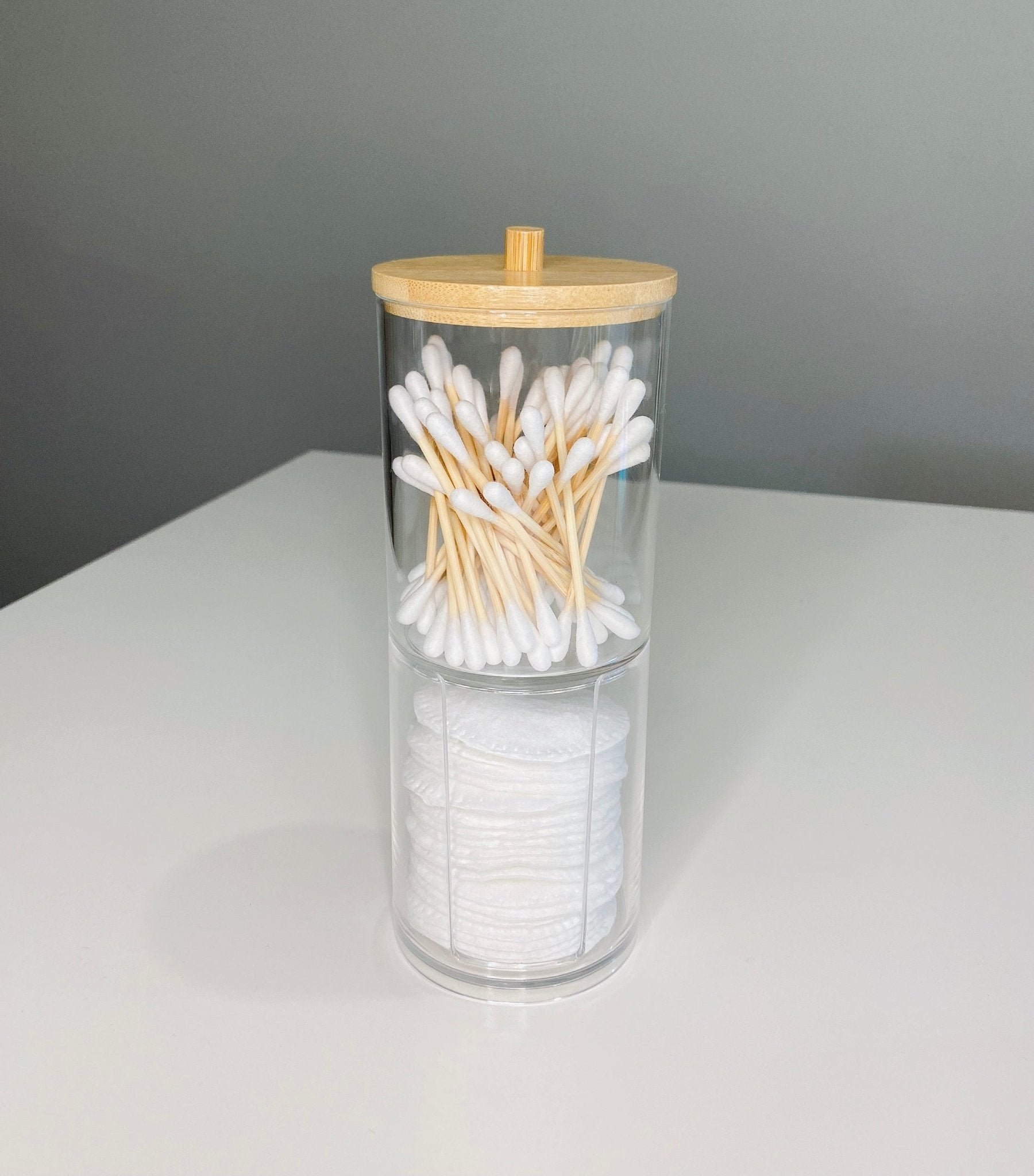 Stackable Storage Jars with Bamboo lid - Organisation Station AU
